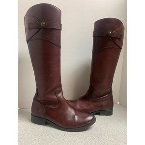 Frye Molly boots in redwood